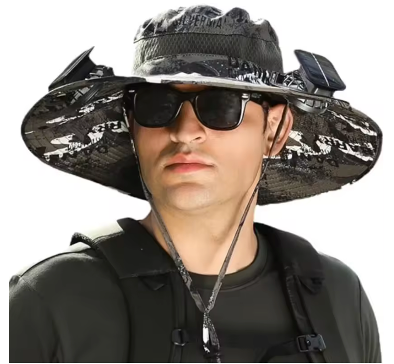 🧢 Luxe Solar Fan Cooling Hat – UV Sun Protection + Hands-Free Relief | Summer Heatwave Edition
