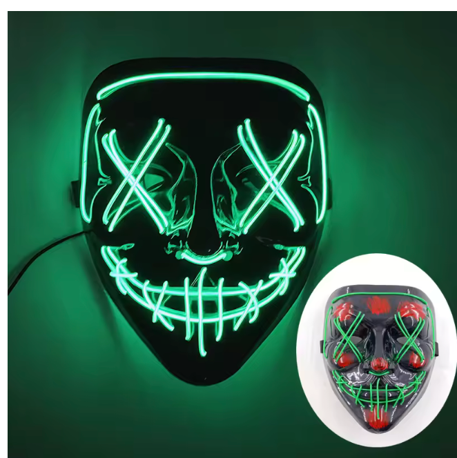 "GlowVision™ Festival Mask – Mask Up. Light Up."