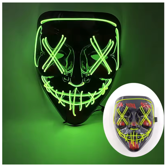 "GlowVision™ Festival Mask – Mask Up. Light Up."