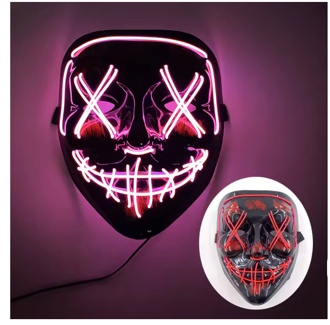 "GlowVision™ Festival Mask – Mask Up. Light Up."