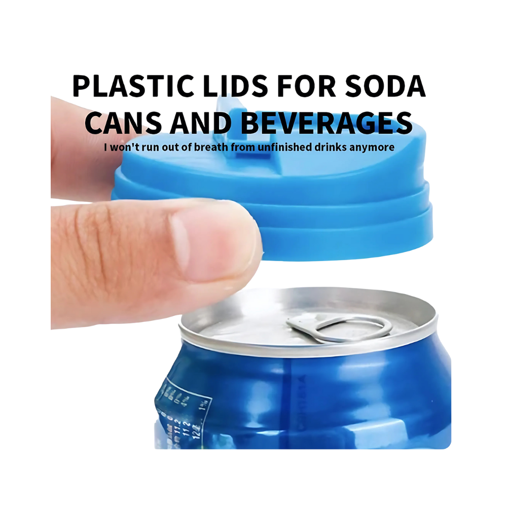 Spill-Proof Soda Can Lid — Locks Fizz, Blocks Bugs