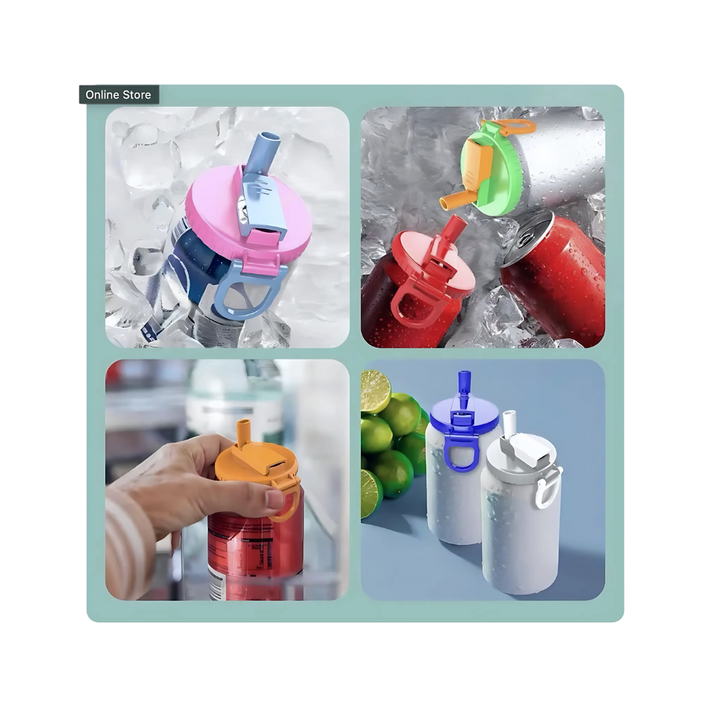 Spill-Proof Soda Can Lid — Locks Fizz, Blocks Bugs