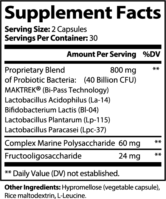 Luxe Wellness Labs™ Daily Gut Strength Probiotic Support