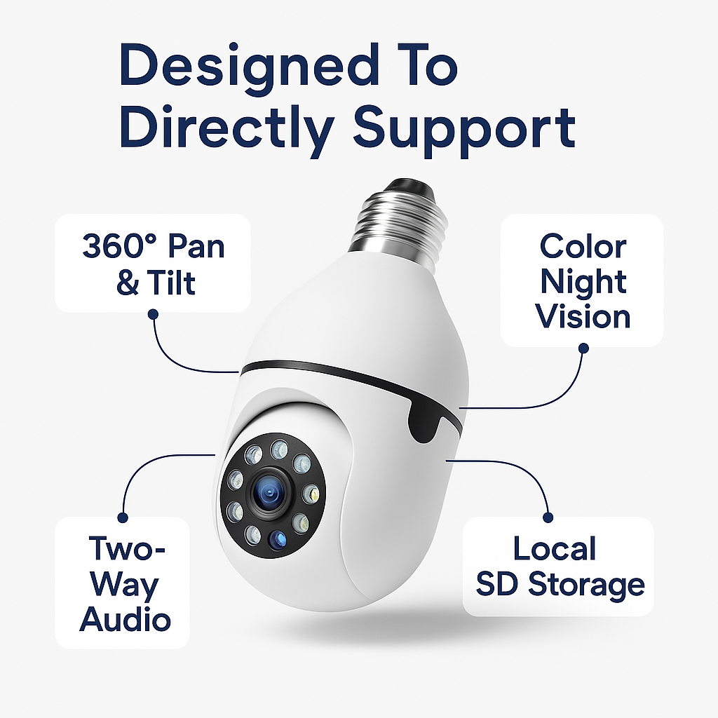 Guardian Bulb Security Camera