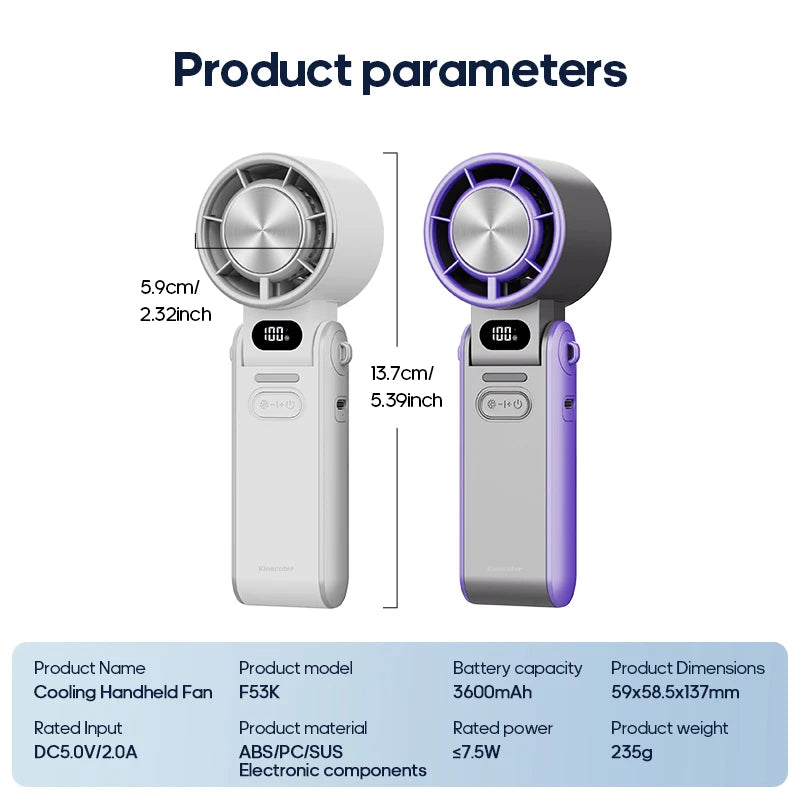 Turbo Breeze Handheld Fan