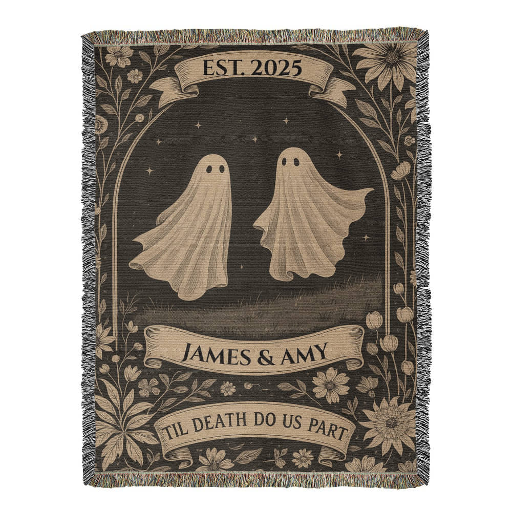 The Perfect "Til Death Do Us Part" Woven Blanket
