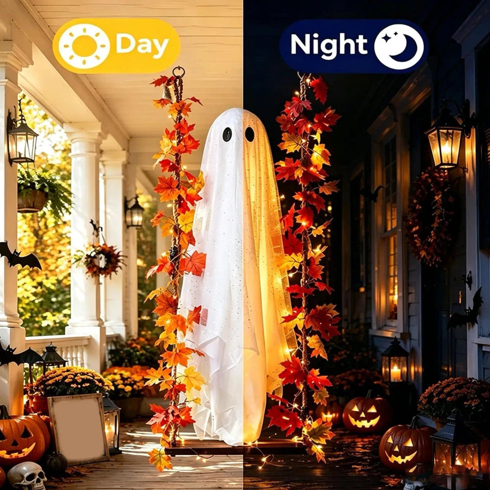 Preassembled Light-Up Swinging Halloween Ghost