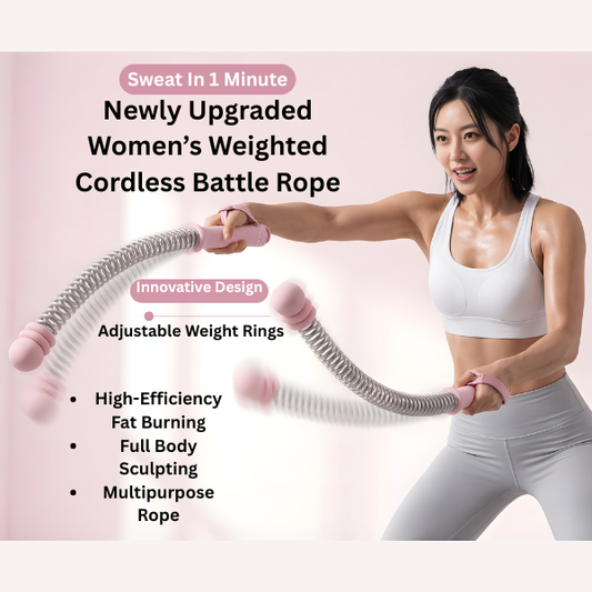 Compact Cordless Battle Rope Trainer (Free Shipping + Free Waist Trainer)
