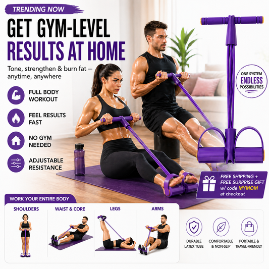 CoreFit Pro™ Resistance Band System-Sculpt Your Body Without the Gym