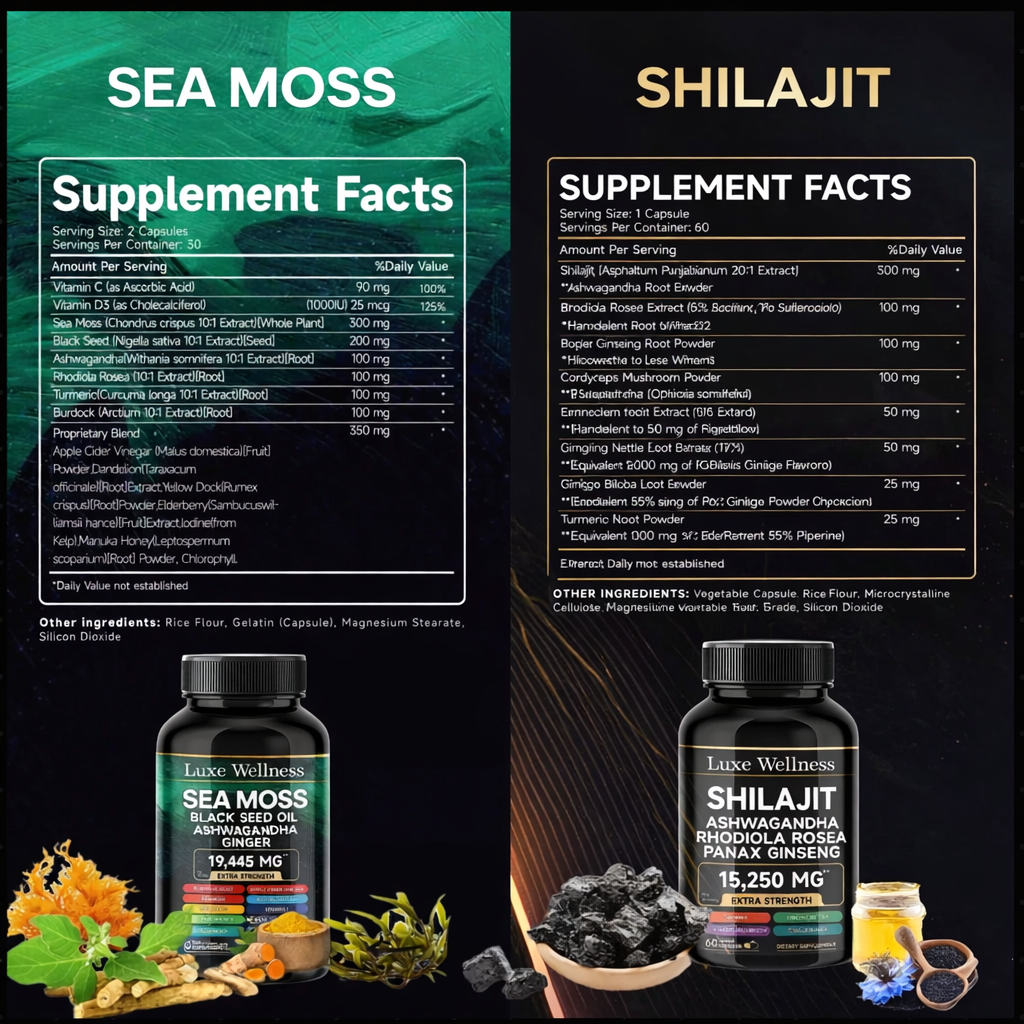 Sea Moss + Shilajit Vitality Power Duo