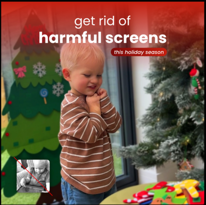 Toddler's Felt Christmas Fun Tree