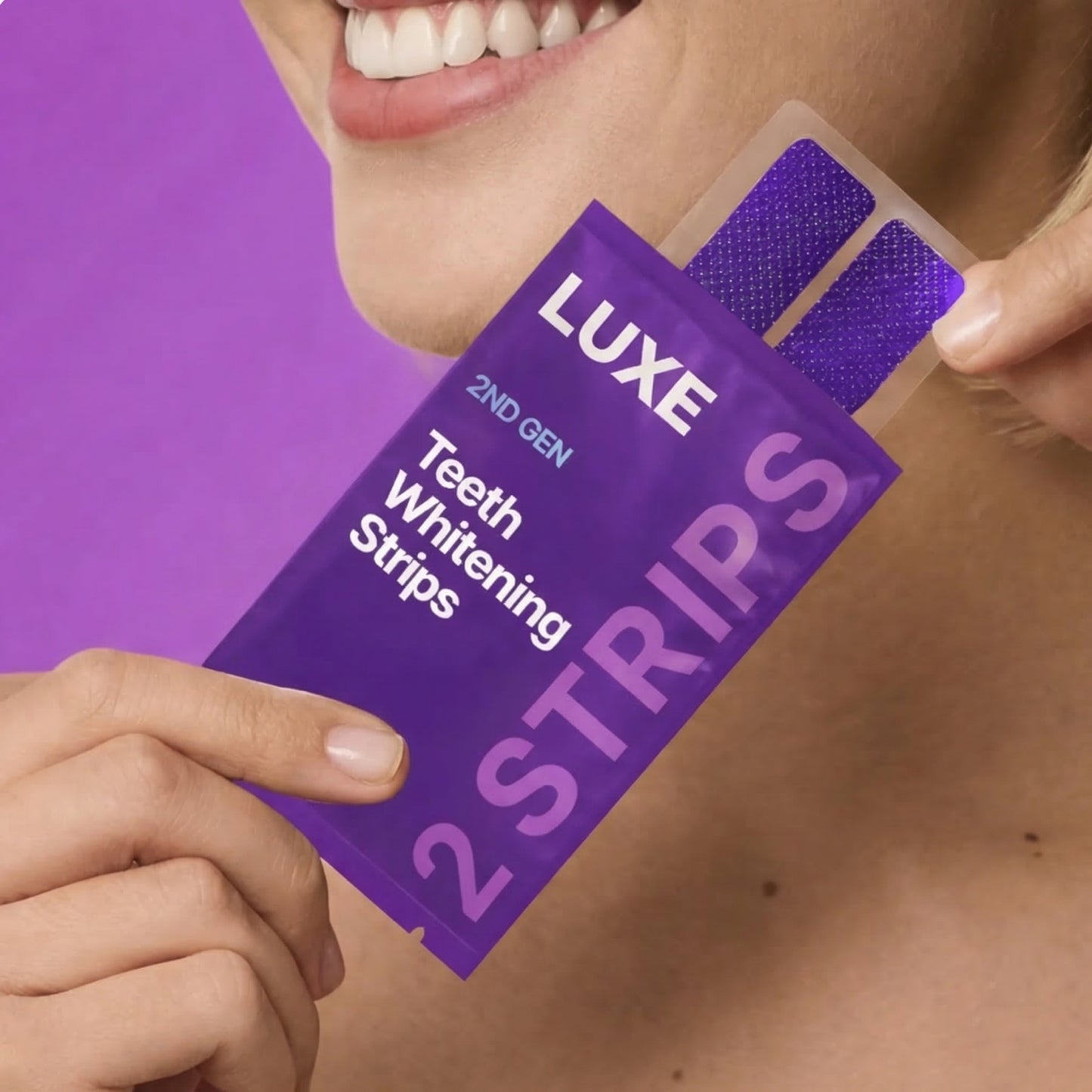 Luxe Purple Daily BrightSmile Whitening Strips Kit