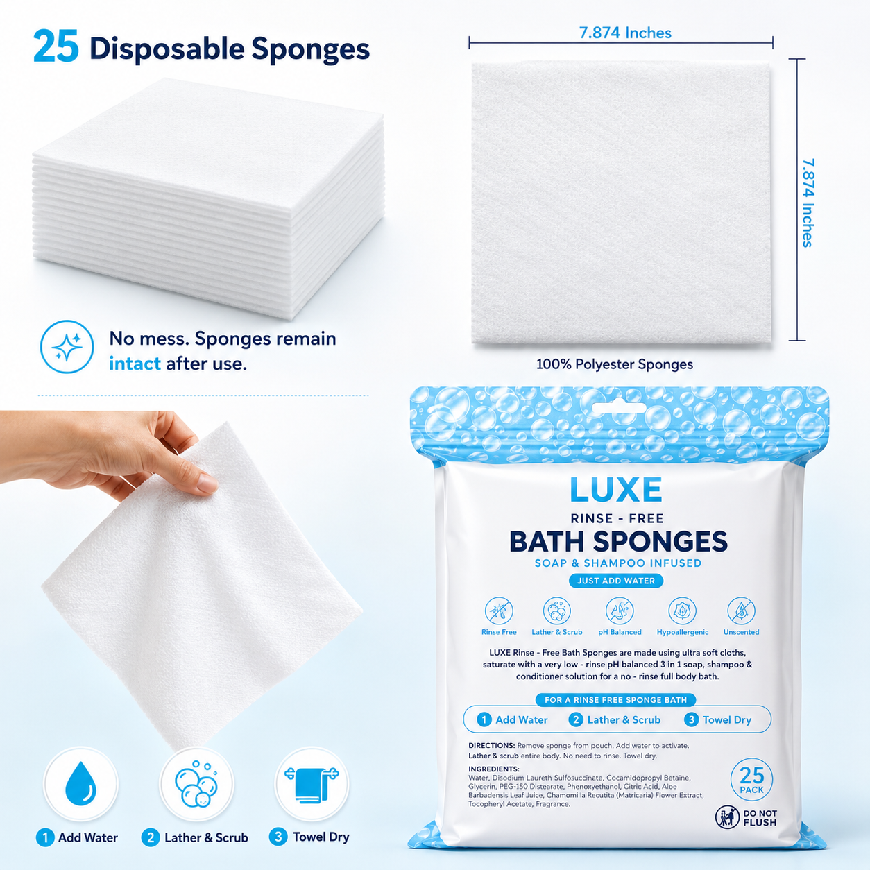 The Ultimate Off-Grid Hygiene Kit (No-Rinse Bath Mittens)