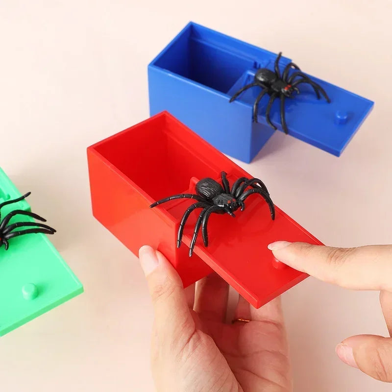 Wooden Surprise Spider Prank Box