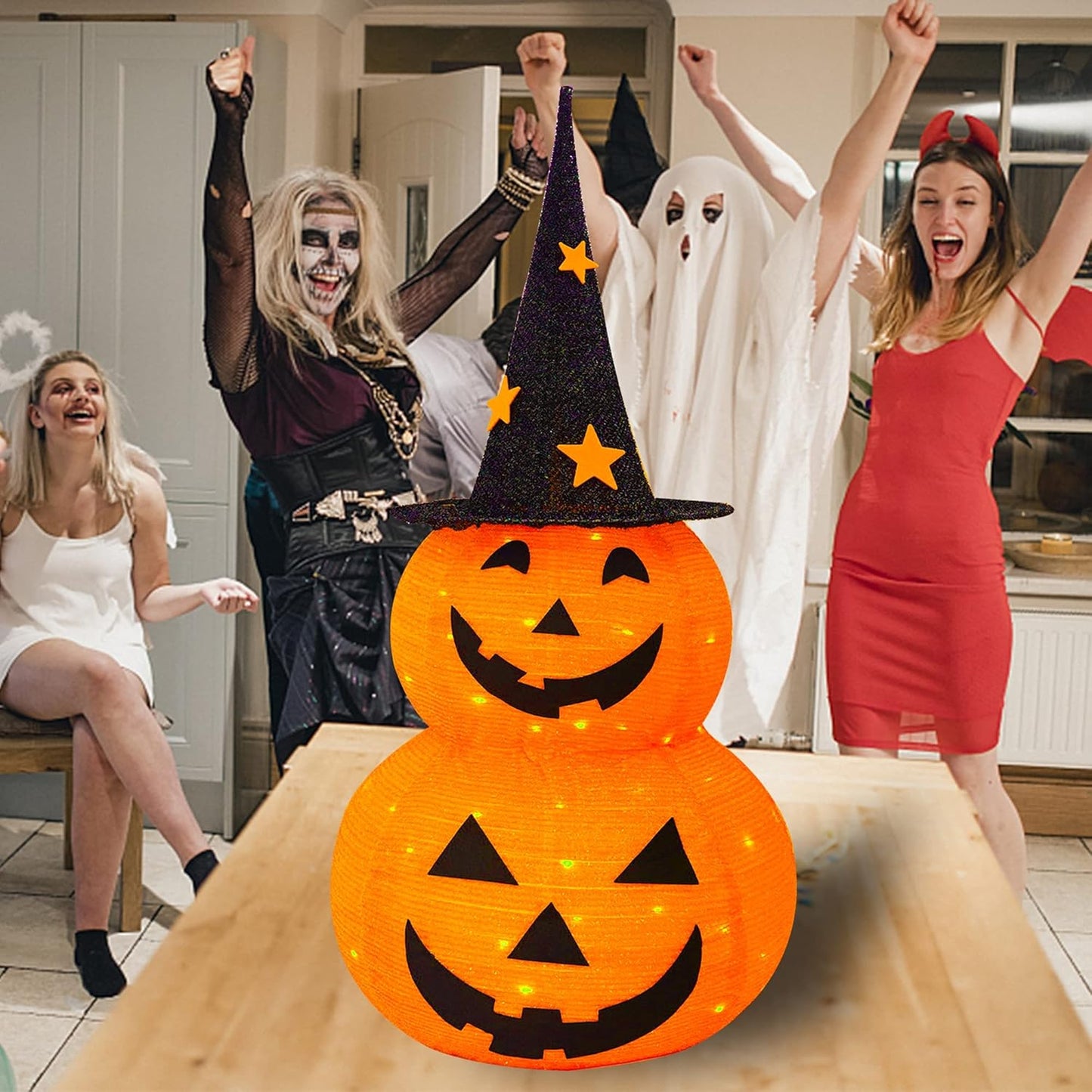 Festive Glow Pumpkin Décor | LED Halloween Pumpkins 🎃✨