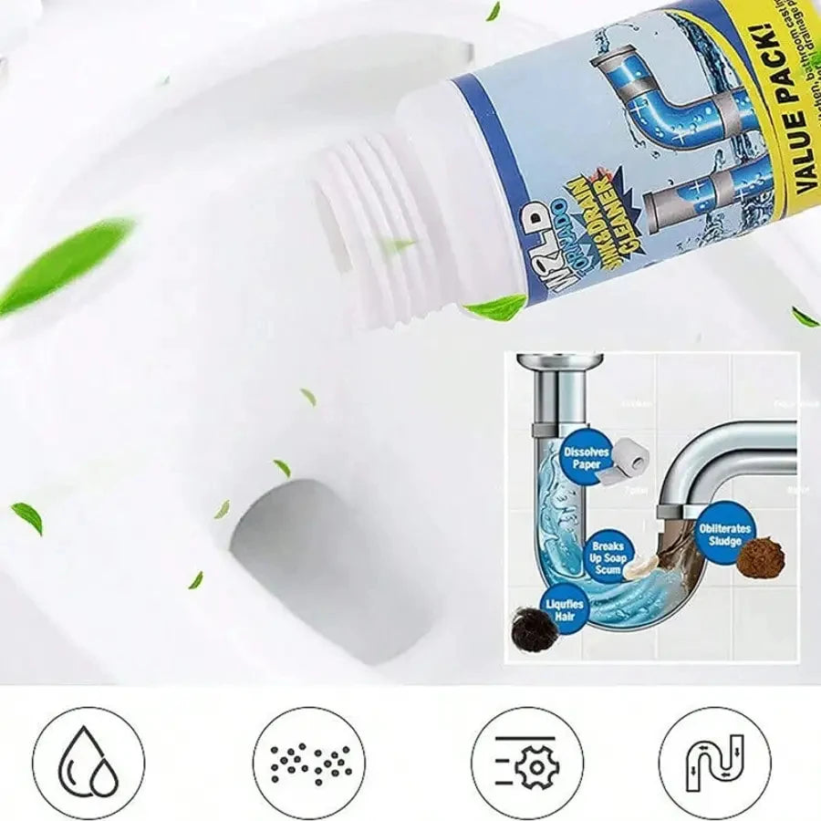FlowFix™ Wild Tornado Drain Rescue Powder