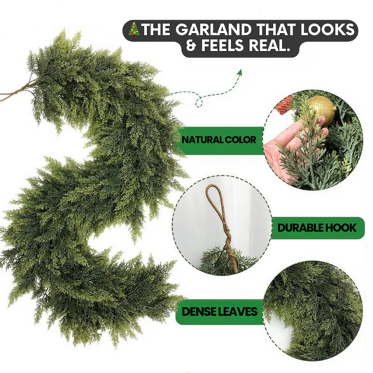Lush Cedar Holiday Garland + Free Gifts While Supplies Last