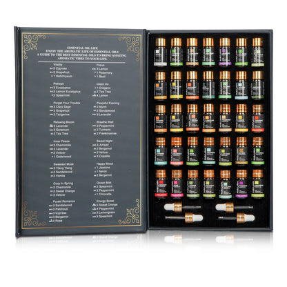 MAYJAM Ultimate Aromatherapy Gift Set: 35 Pure Essential Oils for Relaxation, Mood & Focus