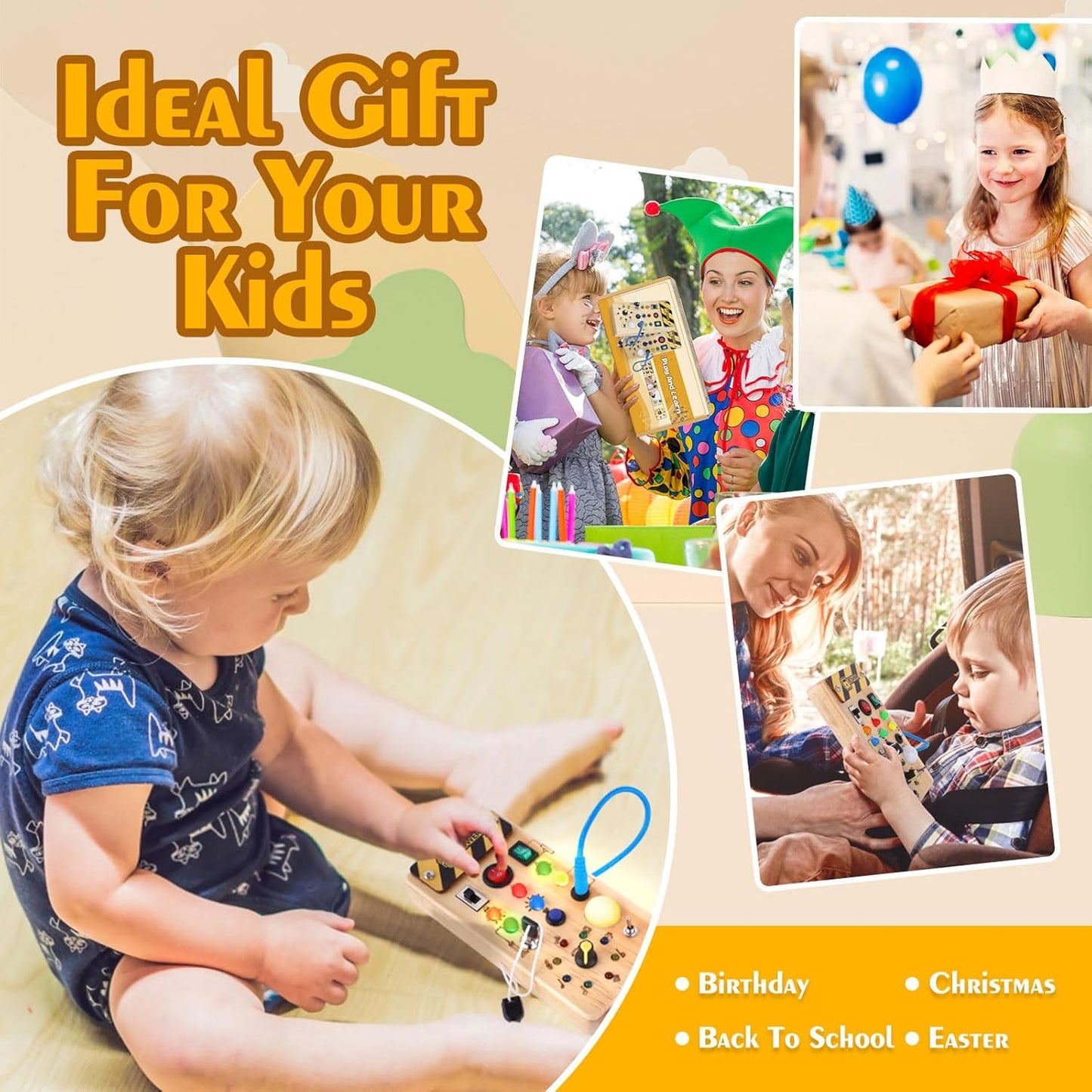 Bright Switch Montessori Busy Board