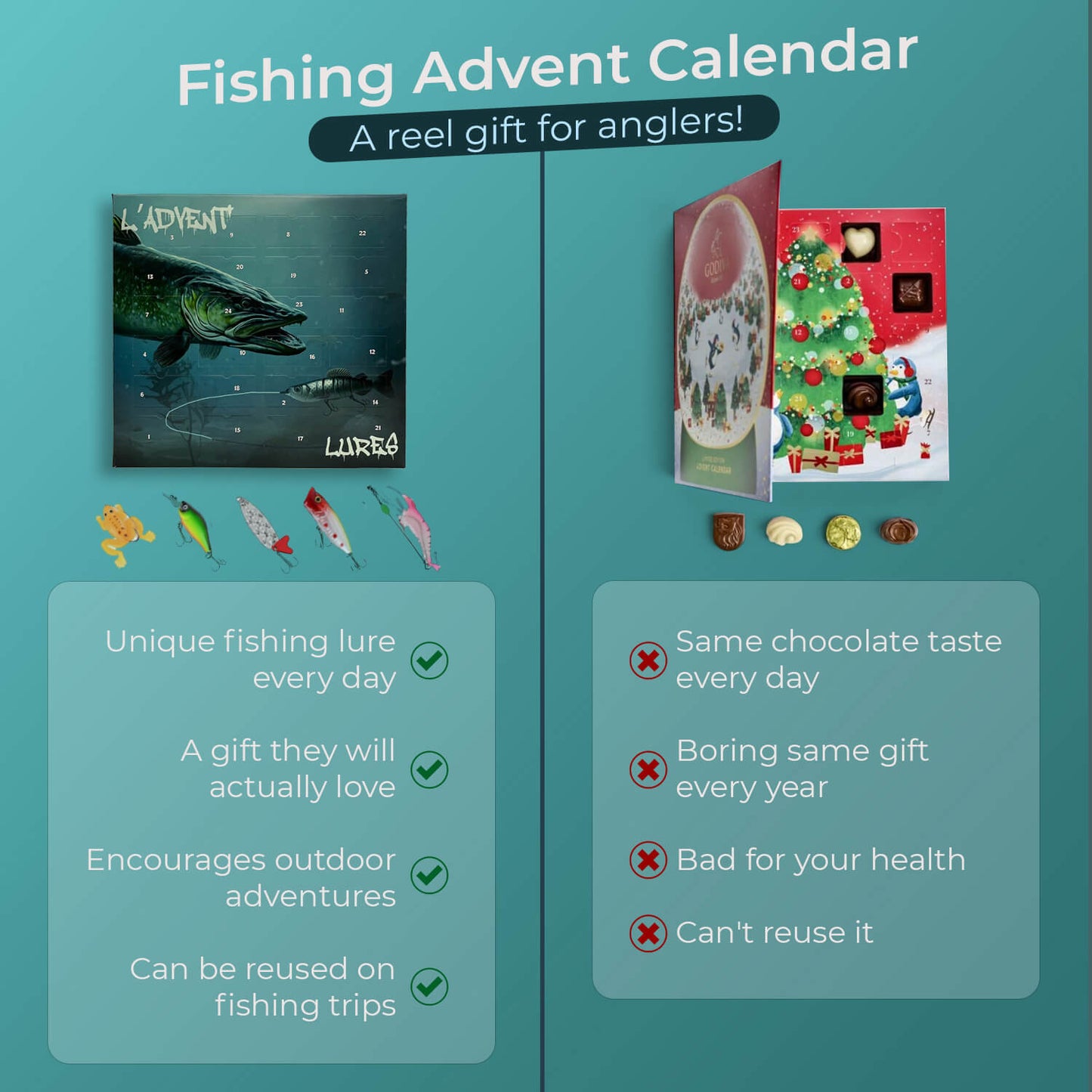 Fishing Lure Advent Calendar