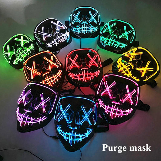 "GlowVision™ Festival Mask – Mask Up. Light Up."