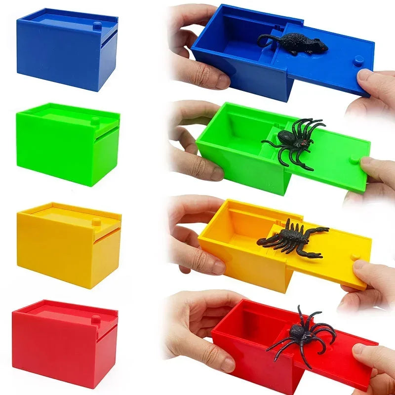 Wooden Surprise Spider Prank Box