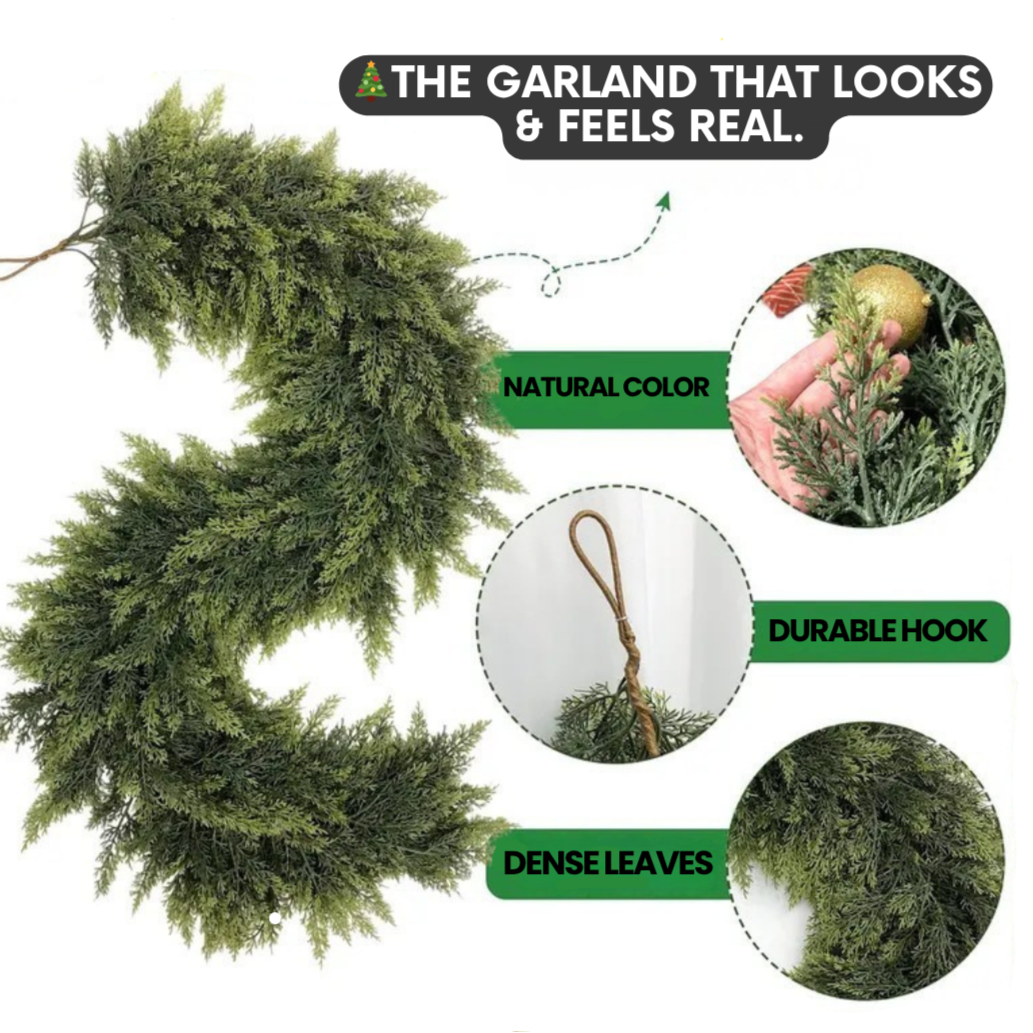 Lush Cedar Holiday Garland + Free Gifts While Supplies Last2