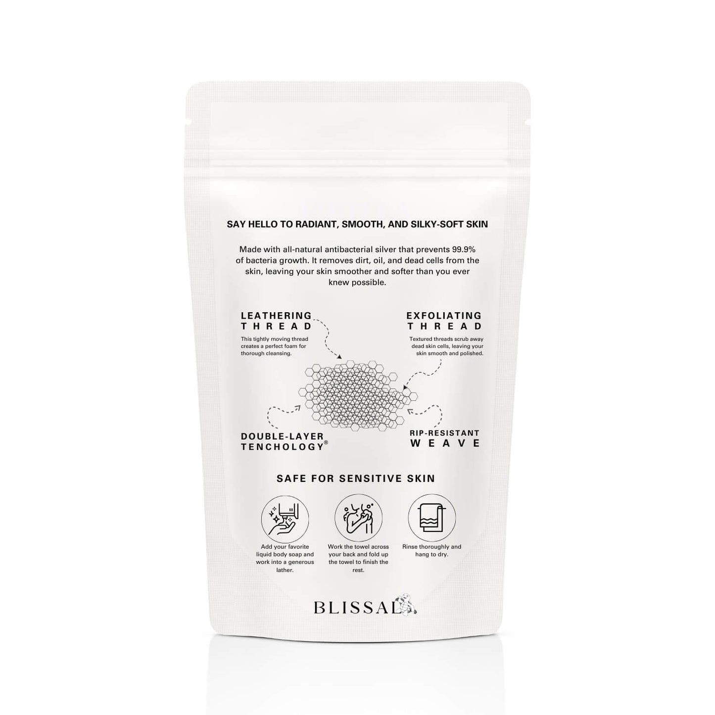 Exfoliating Antibacterial Shower Towel