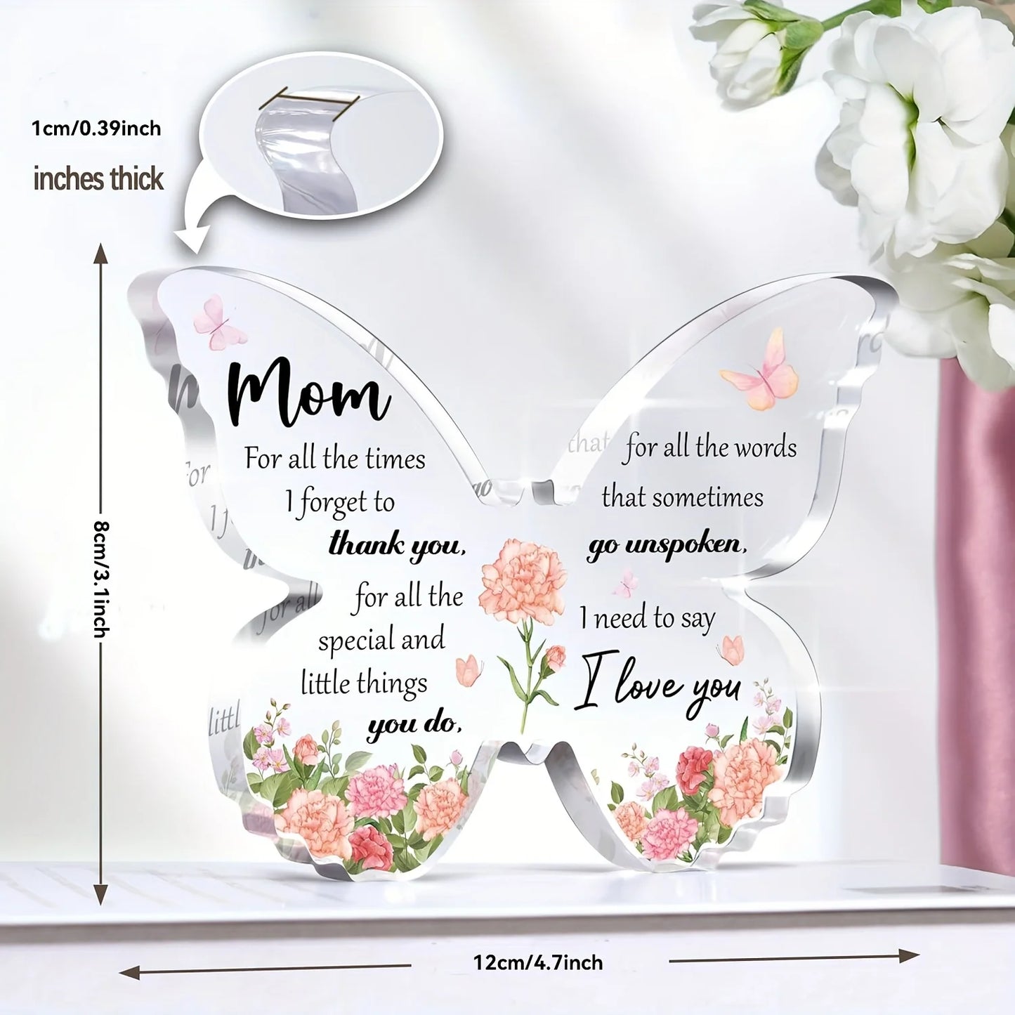 Butterfly Mom Keepsake Birthday Gift