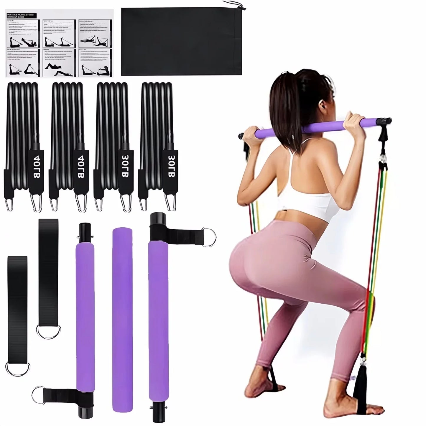 ToneBar Portable Pilates & Yoga Stick