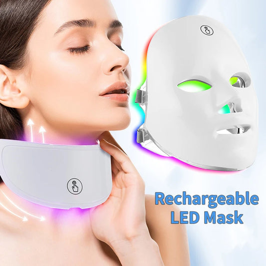 GlowPro LED Facial Renewal Mask w/ Free Neck Mask (Valentine's Day Special: Free Shipping & Free Gift)