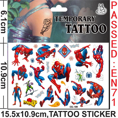 Kawaii Spider Tattoo Stickers