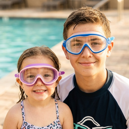 SplashGuard Pro™ Comfort Swim Goggles — Anti-Fog, Leak-Resistant & No Hair Pull