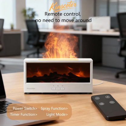 Cozy Glow Flame Effect: The 3-in-1 Aroma Diffuser, Humidifier, and Mood Light