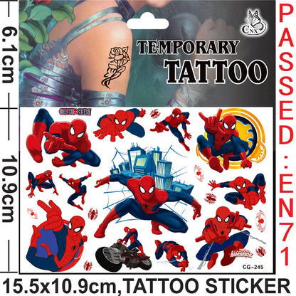 Kawaii Spider Tattoo Stickers
