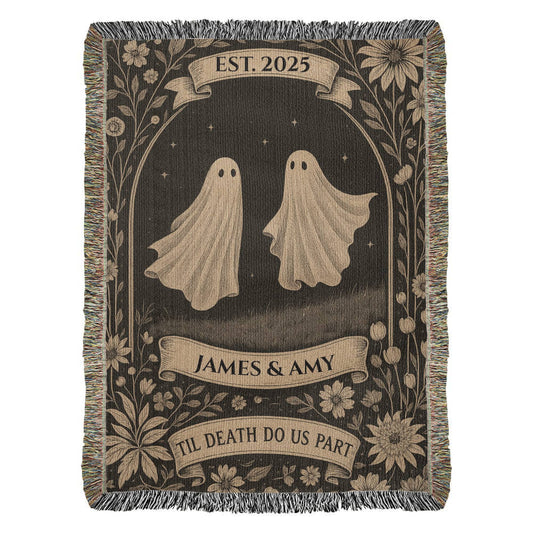 The Perfect "Til Death Do Us Part" Woven Blanket