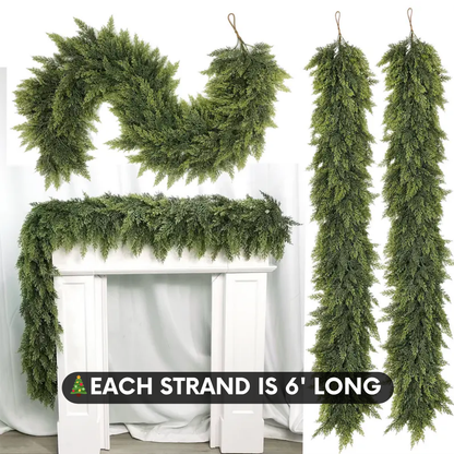 Lush Cedar Holiday Garland + Free Gifts While Supplies Last