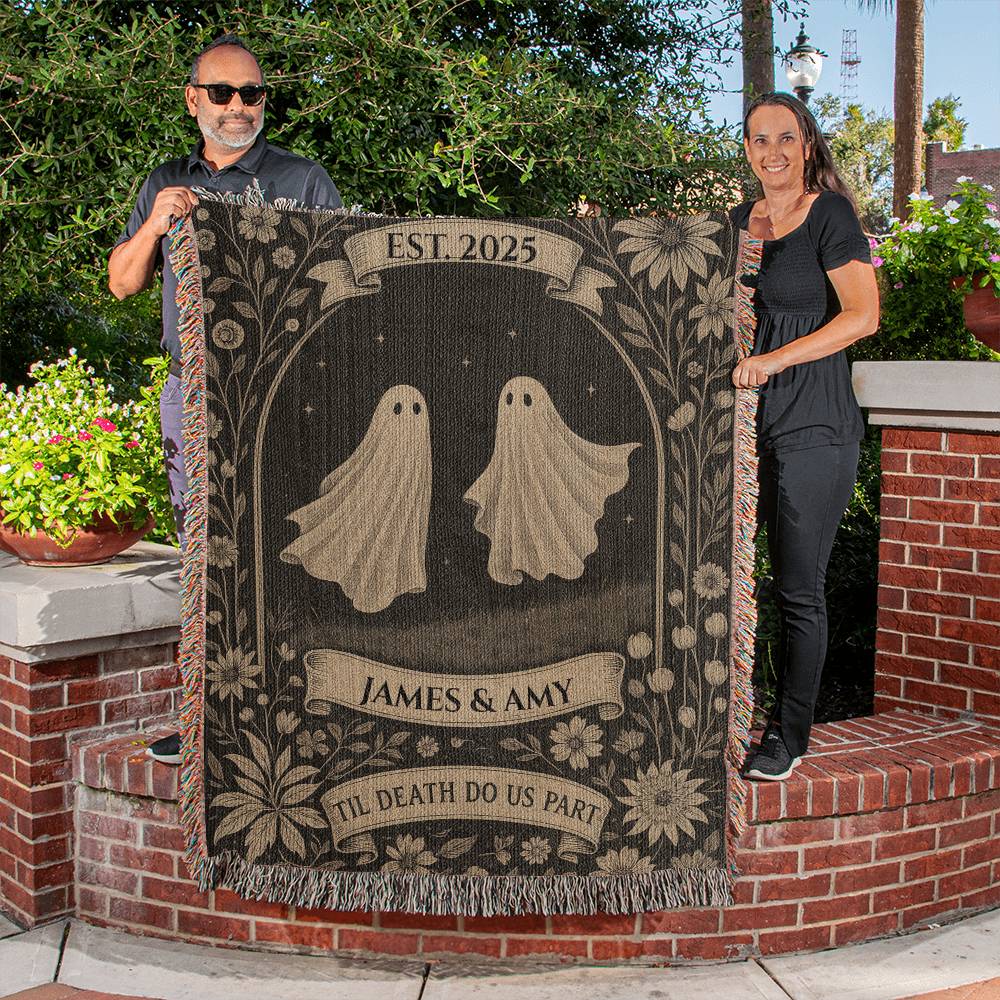 The Perfect "Til Death Do Us Part" Woven Blanket