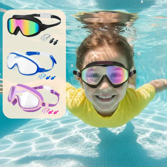 SplashGuard Pro™ Comfort Swim Goggles — Anti-Fog, Leak-Resistant & No Hair Pull