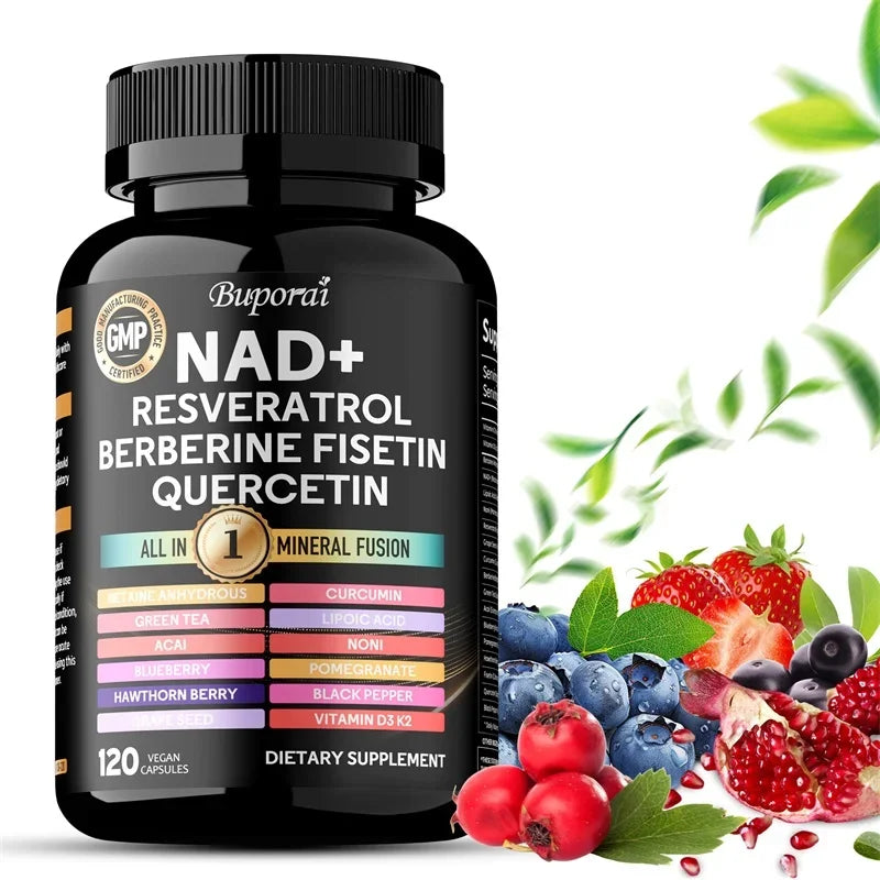 NAD+ Resveratrol Berberine Cellular Support