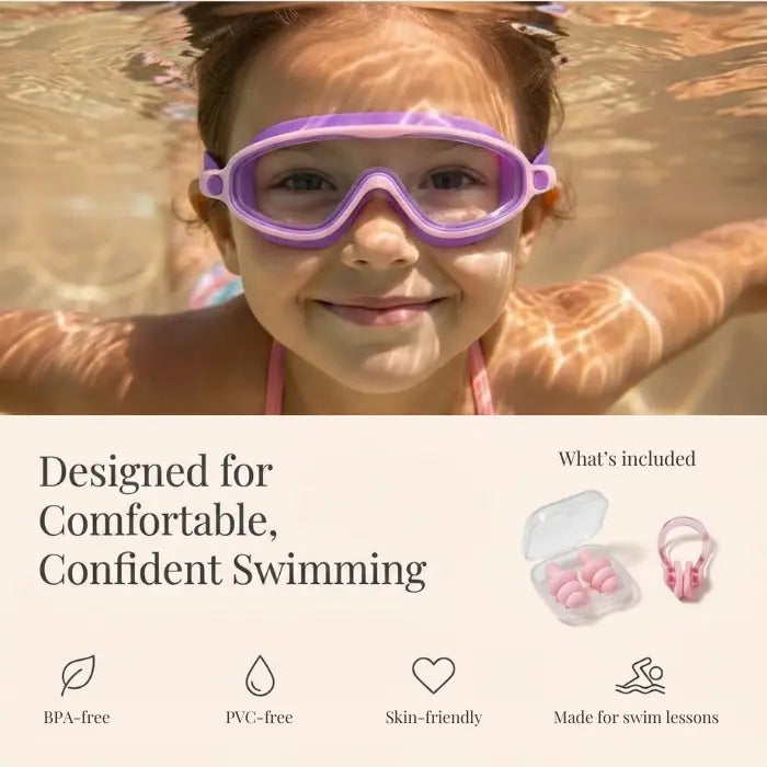 SplashGuard Pro™ Comfort Swim Goggles — Anti-Fog, Leak-Resistant & No Hair Pull