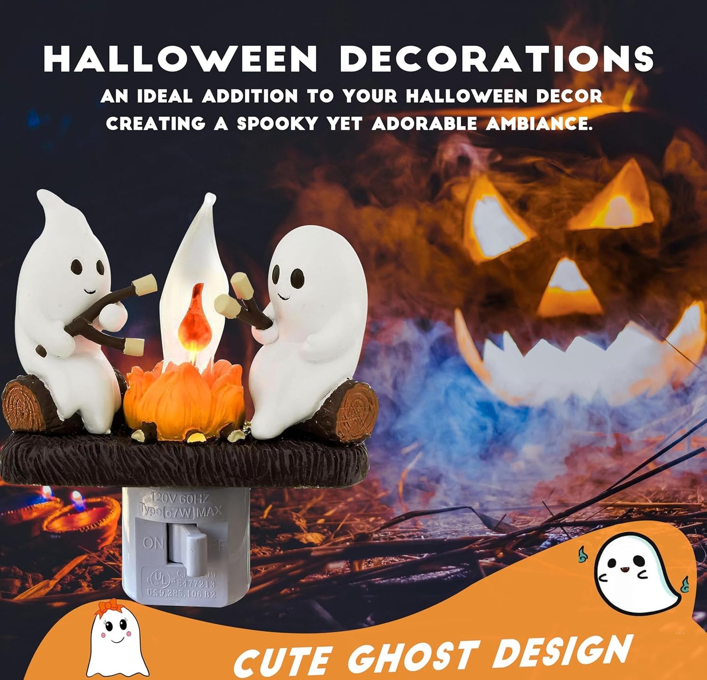 Ghost Campfire Night Light – Limited Halloween Edition