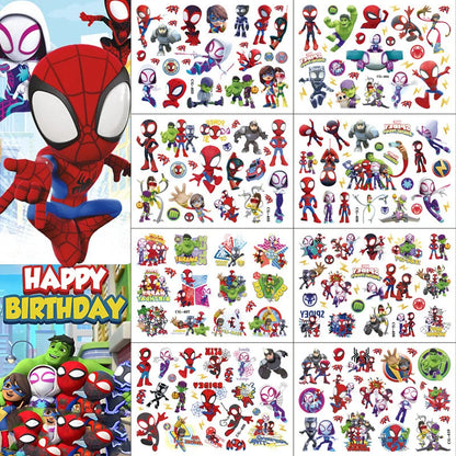 Kawaii Spider Tattoo Stickers