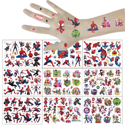 Kawaii Spider Tattoo Stickers