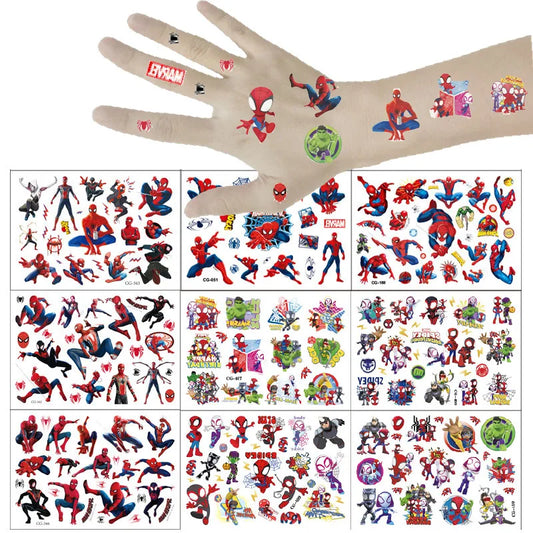 Kawaii Spider Tattoo Stickers